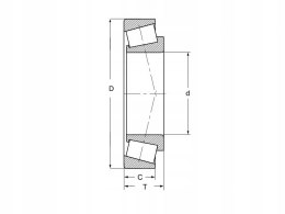 TIMKEN Łożysko stożkowe XAB 32010.X 50 x 80 mm