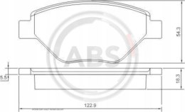 Komplet klocków hamulcowych Renault Megane 1.4i-16V (F) 02-