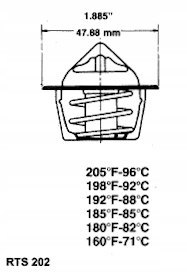 RING Termostat AUDI 80 1.3 72-85r.