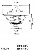 RING Termostat BMW SERIA 5 525, 528i, 628i, 635