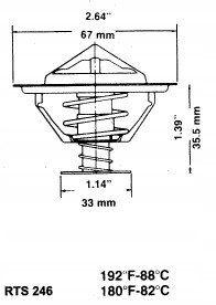 RING Termostat BMW SERIA 5 525, 528i, 628i, 635