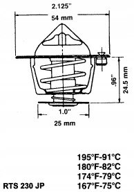 RING Termostat FIAT DUCATO CROMA ARGENTA 2.5 D