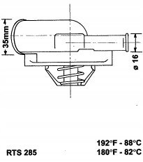 RING Termostat FIAT TEMPRA TIPO 1.4 1.6 88r.-