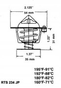 Termostat FORD GRANADA 2.6 V6