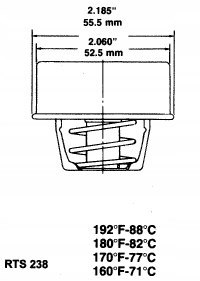 RING Termostat FORD GRANADA SIERRA 2.3 D RENO R20