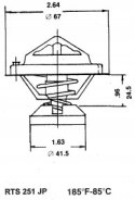 RING Termostat MERCEDES 190 2.0 D, 2.5 D, 200D