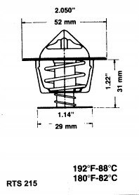 RING Termostat MITSUBISHI COLT LANCER 1.8 DIESEL