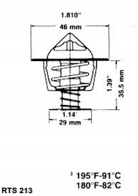 RING Termostat PEUGEOT 305 1.5 Diesel 79-83r.