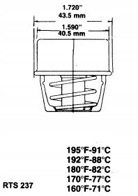 RING Termostat RENAULT R5 R6 R11 R12 R17 R18