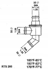 RING Termostat zimowy BMW 316 318 320 518