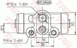 Cylinderek hamulcowy MAZDA 323 80- L,P