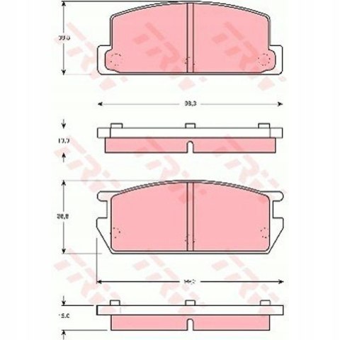 Brake pad set MAZDA,ISUZU Brake pad set MAZDA,ISUZU