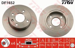 Brake disc FORD ESCORT,ORION