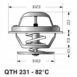 Termostat FORD GRANADA 504 505 604 VOLVO 240 260