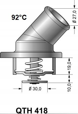 Termostat OPEL ASTRA F 1.6 1.8 2.0 1995 - 1998