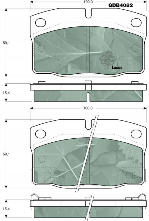 Brake pad set PONTIAC Brake pad set PONTIAC