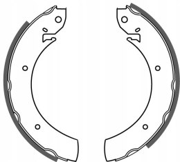 Brake shoe set