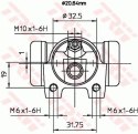 Cylinderek hamulcowy PEUGEOT 405 1.9GLD