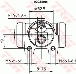 Cylinderek hamulcowy PEUGEOT 405 1.9GLD