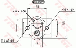 Cylinderek hamulcowy HONDA,ROVER