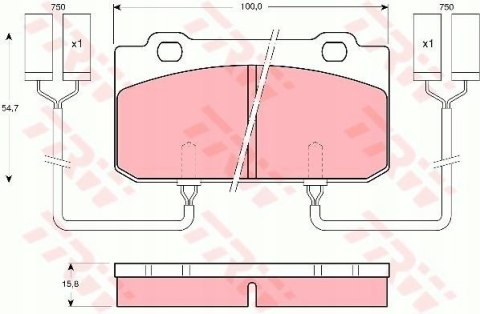 Brake pad set ALFA ROMEO Brake pad set ALFA ROMEO