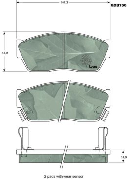 Komplet klocków hamulcowych HONDA