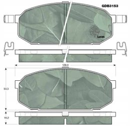 Brake pad set Mazda