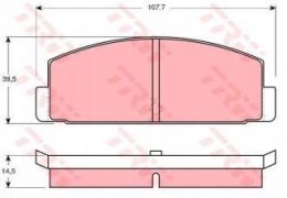 Komplet klocków hamulcowych MAZDA RX7 1.1 83-85