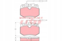 TRW Klocki przód PEUGEOT 205 I II 309 I II mk1 mk2