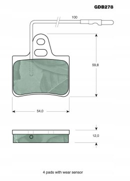 Komplet klocków hamulcowych CITROEN MEHARI