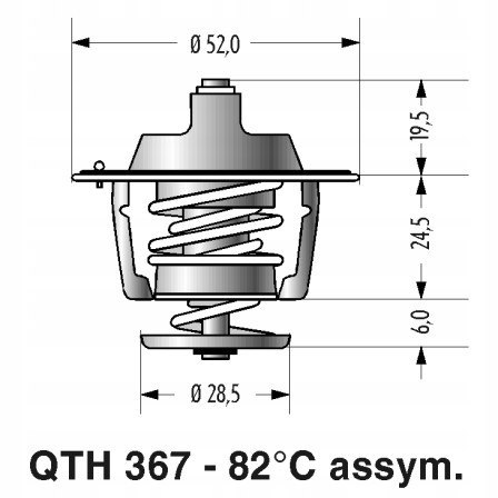 Termostat MITSUBISHI COLT GALANT LANCER 1988-94