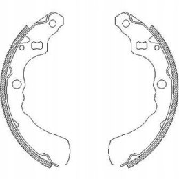 Komplet szczęk hamulcowych DAIHATSU