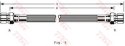 Brake hose PEUGEOT 405 1.6