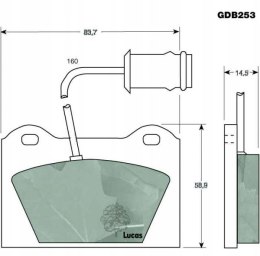 Brake pad set AUSTIN METRO,RELIANT