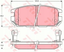 Brake pad set CHEVROLET CAPRICE