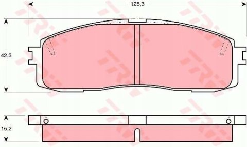 TRW Klocki tył TOYOTA CRESSIDA TRW Klocki tył TOYOTA CRESSIDA