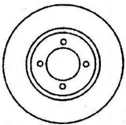 Brake disc TOYOTA CARINA 1.8