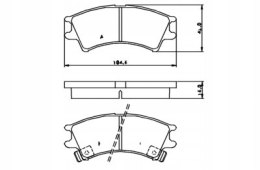 Komplet klocków hamulcowych HYUNDAI ATOS