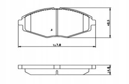 Komplet klocków hamulcowych DAEWOO MATIZ,LANOS