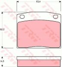 Brake pad set HONDA CIVIC 78-