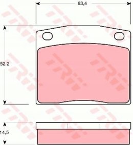 Komplet klocków hamulcowych HONDA CIVIC 78-