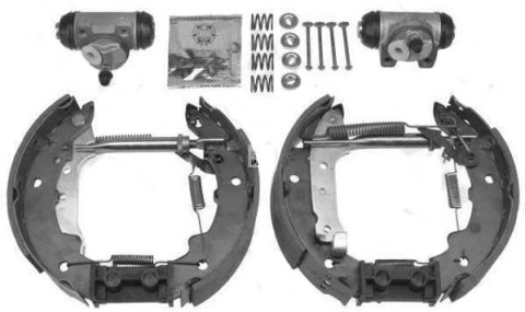 Zestaw szczęk hamulcowych, cylinderków, sprężyn RENAULT