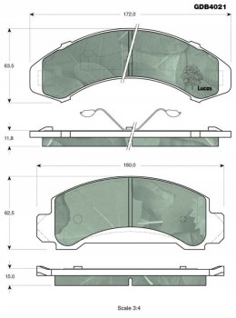 Komplet klocków hamulcowych FORD AEROSTAR