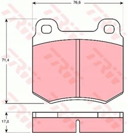 Komplet klocków hamulcowych FORD AUDI 100 C1