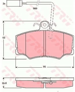 Brake pad set ALFA ROMEO