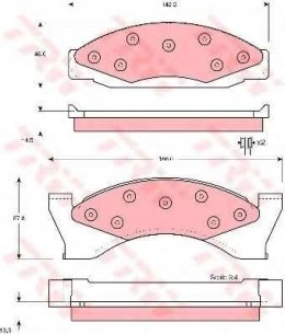 Brake pad set A.M.C.