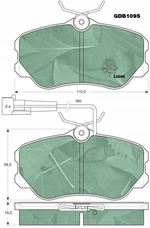 Brake pad set ALFA ROMEO,FIAT,LANCIA Brake pad set ALFA ROMEO,FIAT,LANCIA