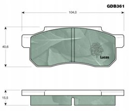 Komplet klocków hamulcowych HONDA JAZZ 1.2 83-