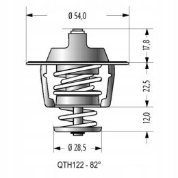 Termostat CEED CROMA ESPRIT L200 THEMA SIERRA XJ