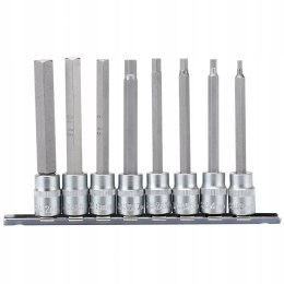 8PC 100MM HEX SOCKET BIT3/8